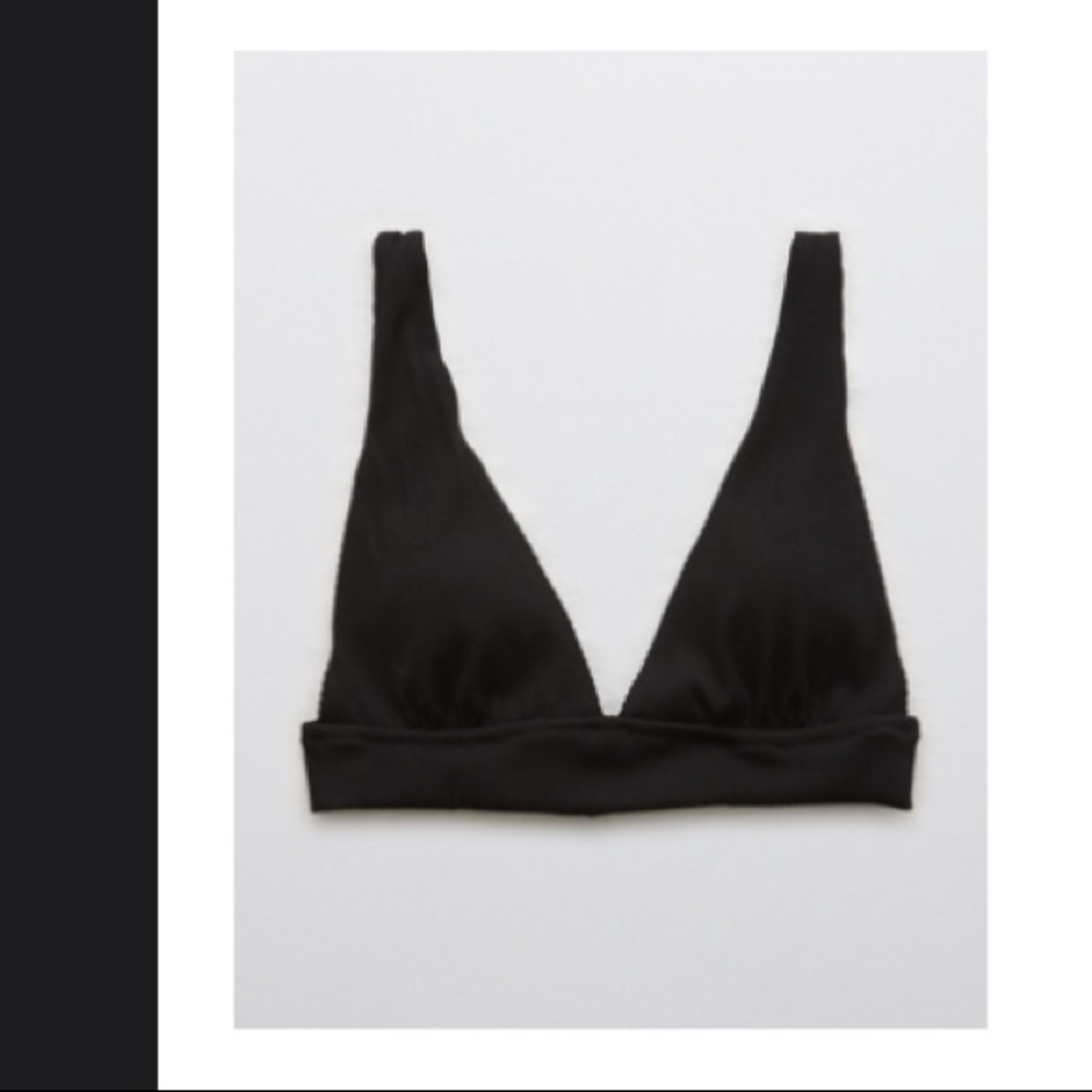 Aerie black bathing suit top size medium